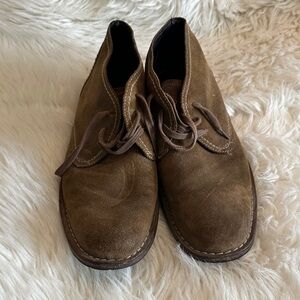 John Varvatos Men's Brown Suede Shoes